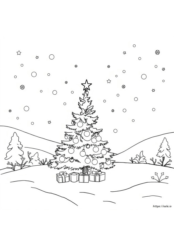 Gambar Mewarnai Wonderland Natal
