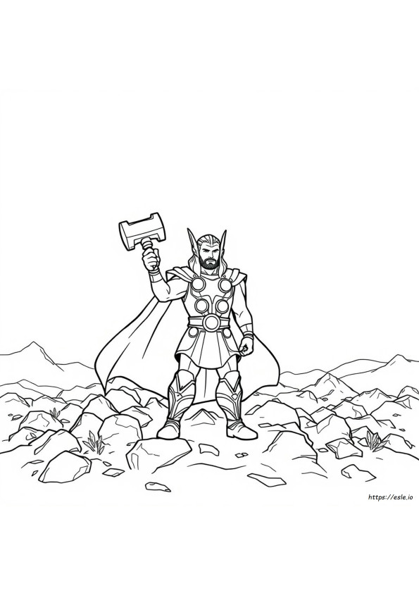 Thor Da Colorare