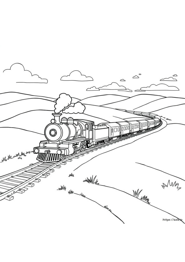 Mighty Express Színező Oldalak