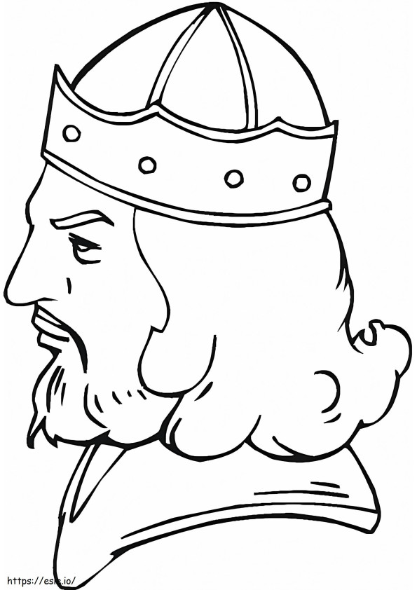 Face Of The Viking coloring page