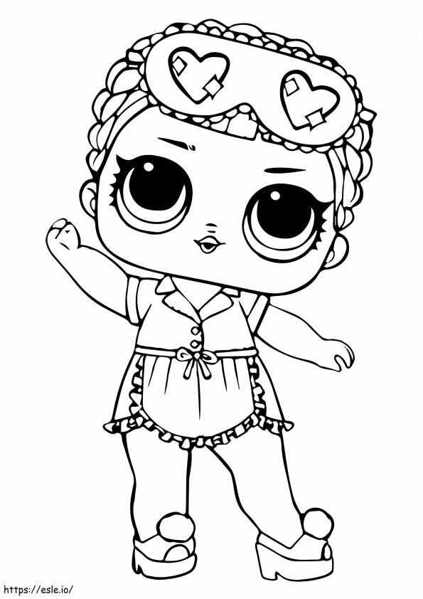 Lol Doll Sleeping Bb coloring page