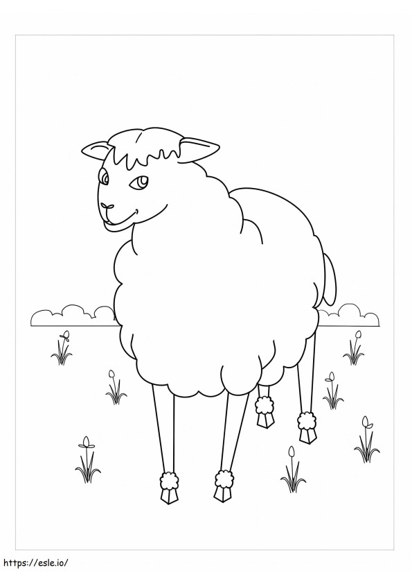 Félelmetes bárány kifestő