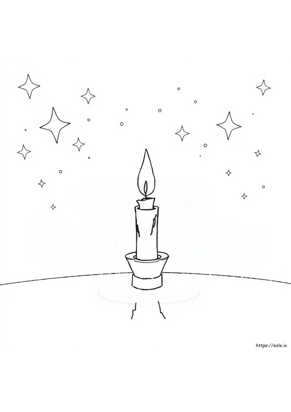 Let Your Light Shine Coloring Page
