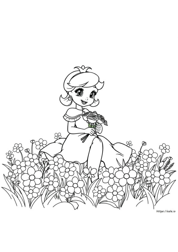 Principessa Daisy Da Colorare