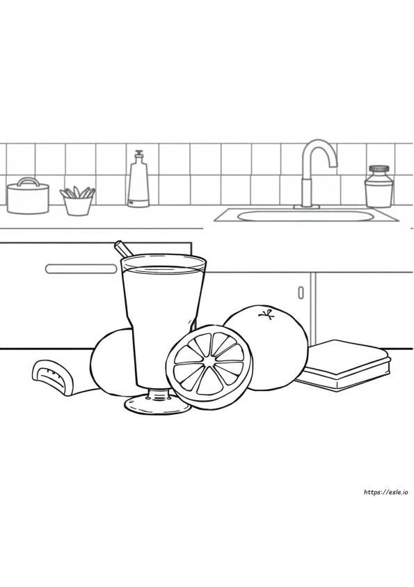 Juice Coloring Page