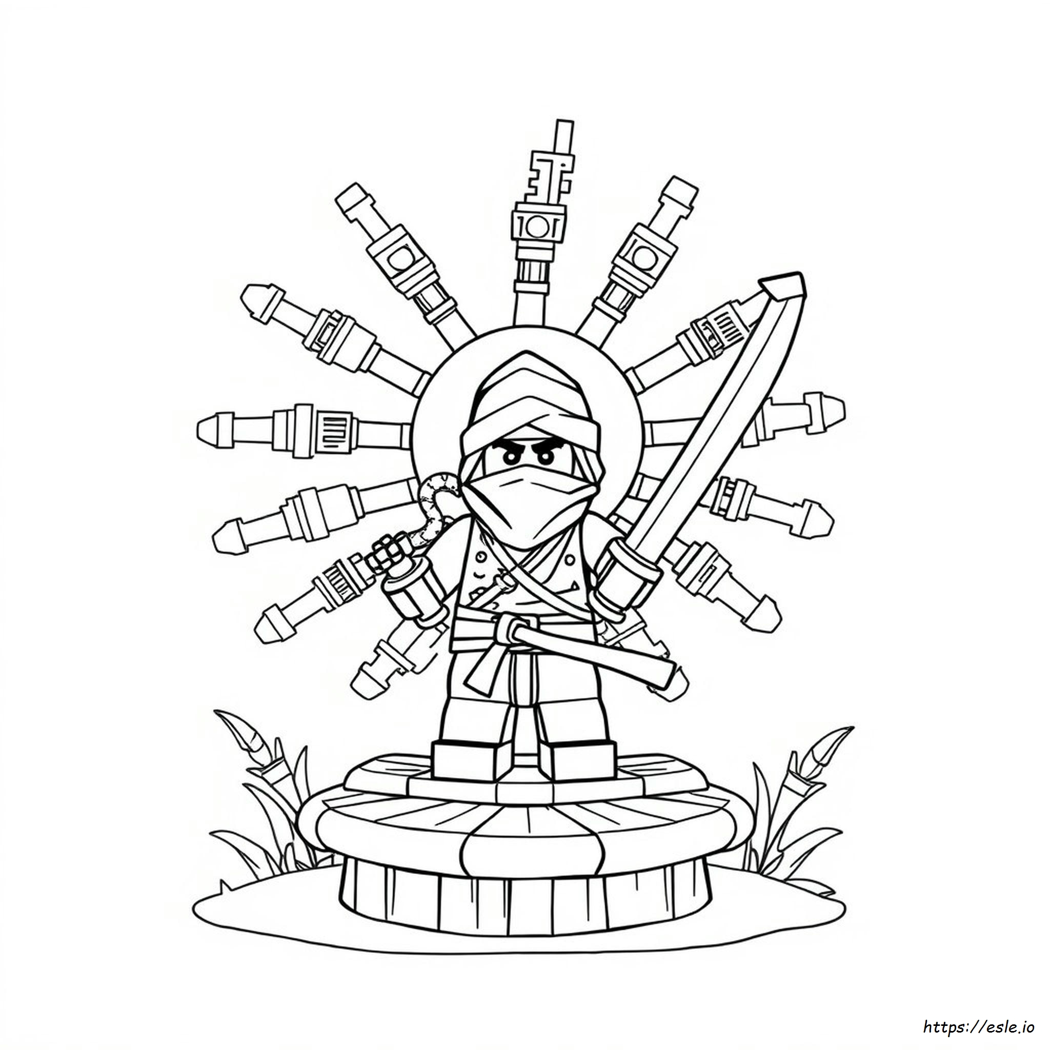 Noodles Ninja Coloring Page