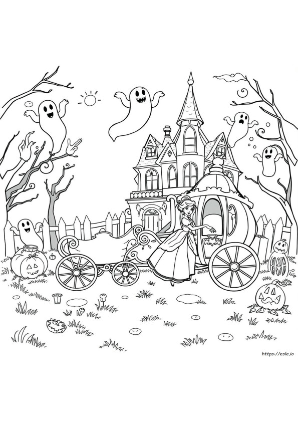Disney Halloween Gambar Mewarnai Gratis