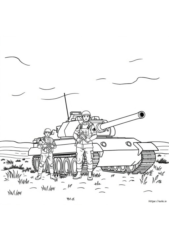 Gambar Mewarnai Perang
