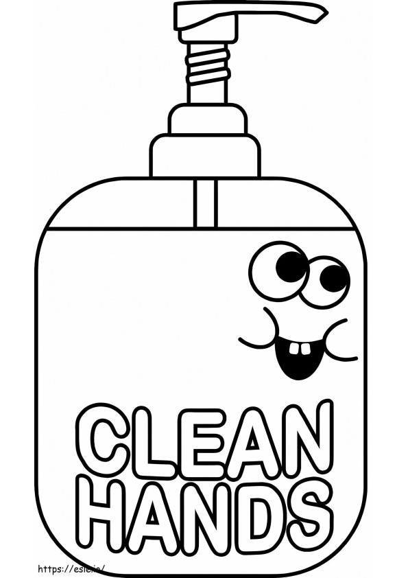 Sabun Tangan Bersih Gambar Mewarnai