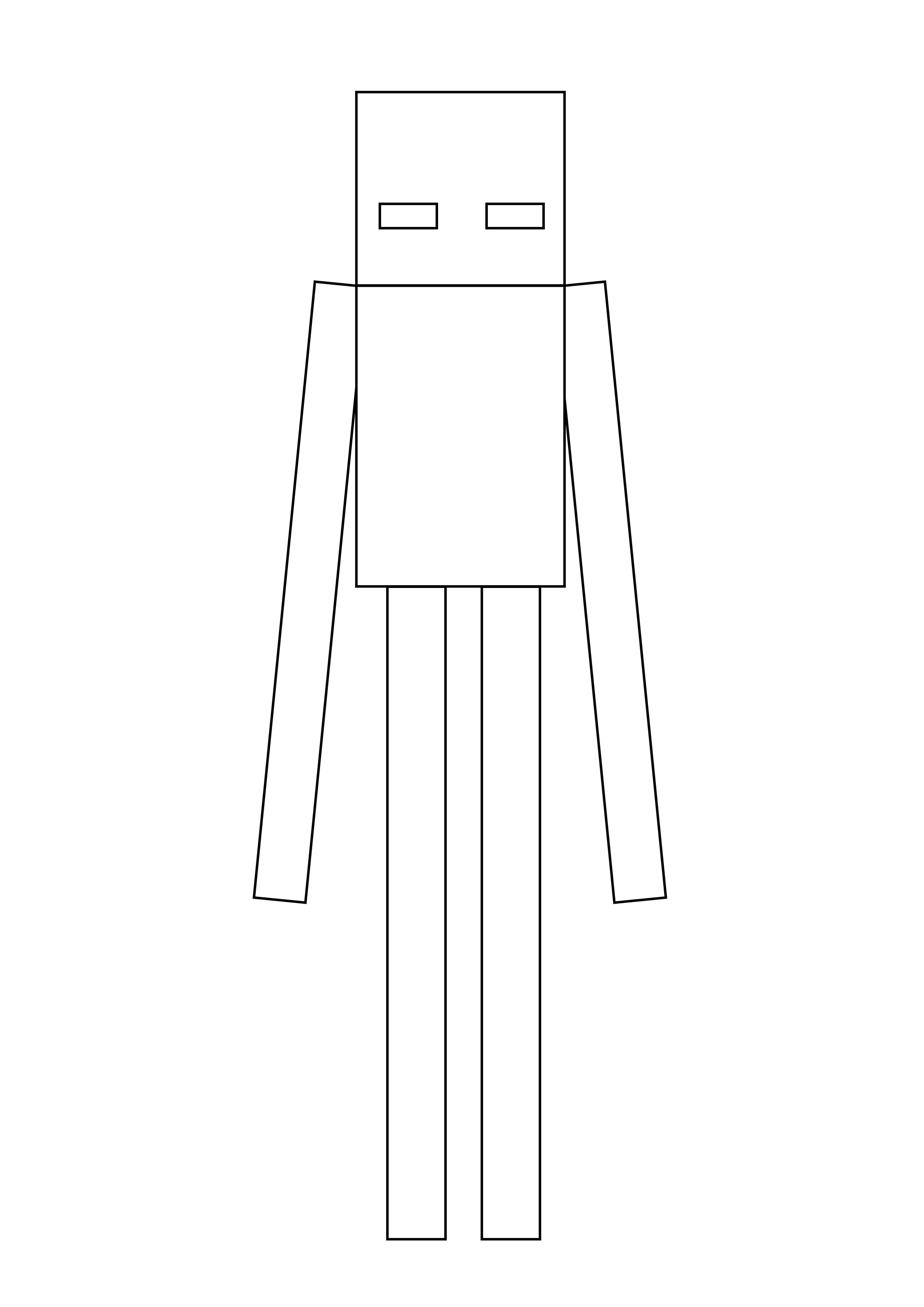 Minecraft Enderman freebie is here to be printed and colored easily by kids