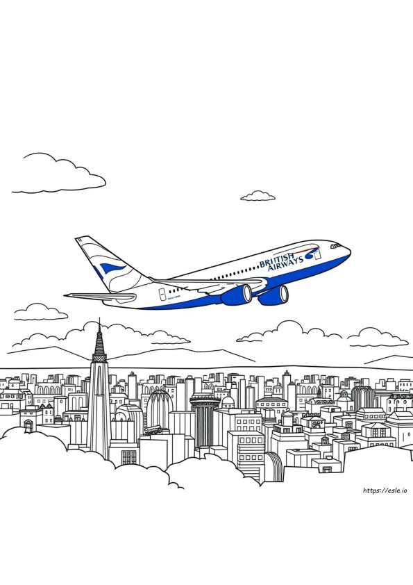 Buku Mewarnai British Airways