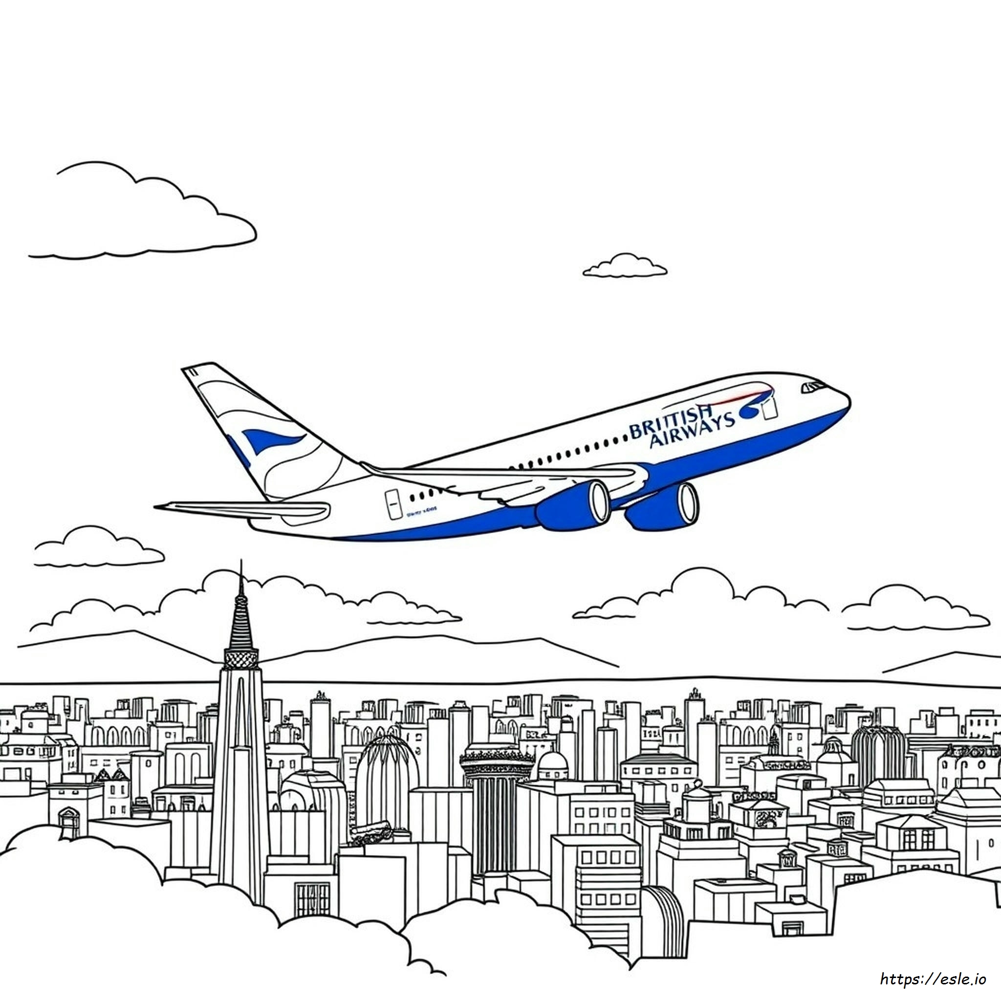 Kolorowanka British Airways