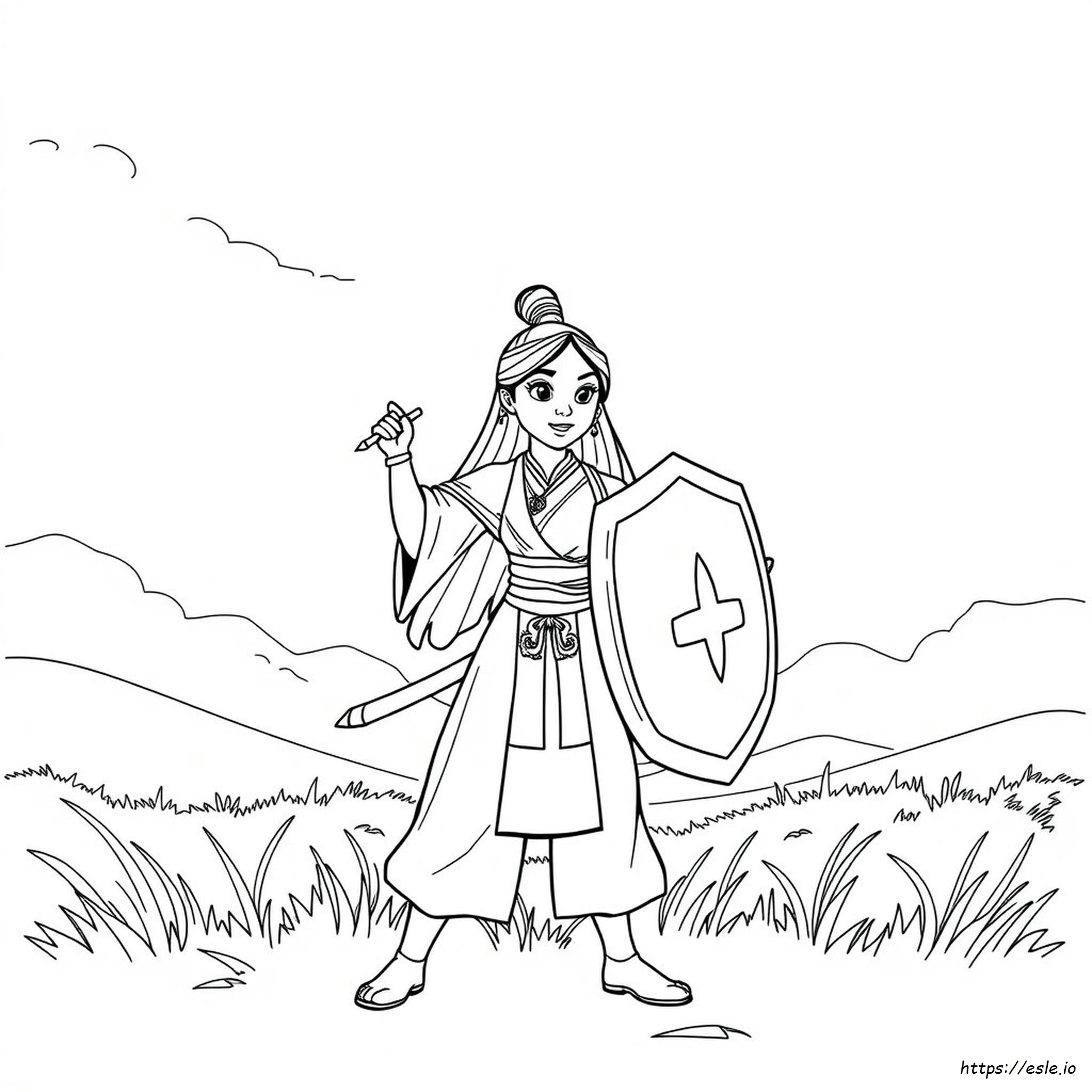 Mulan Printable Coloring Pages