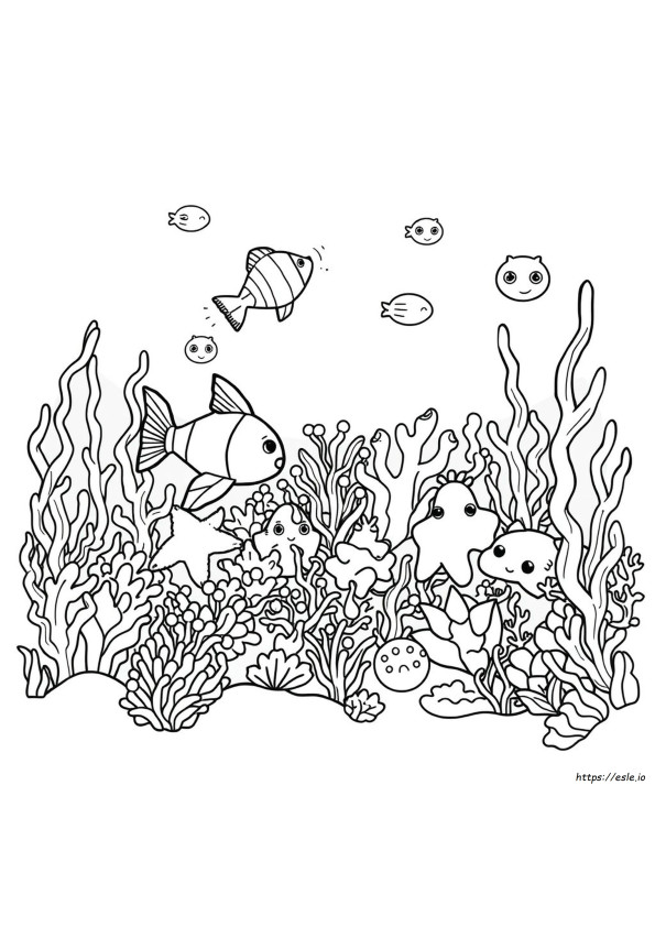 Coloriages De Créatures Marines