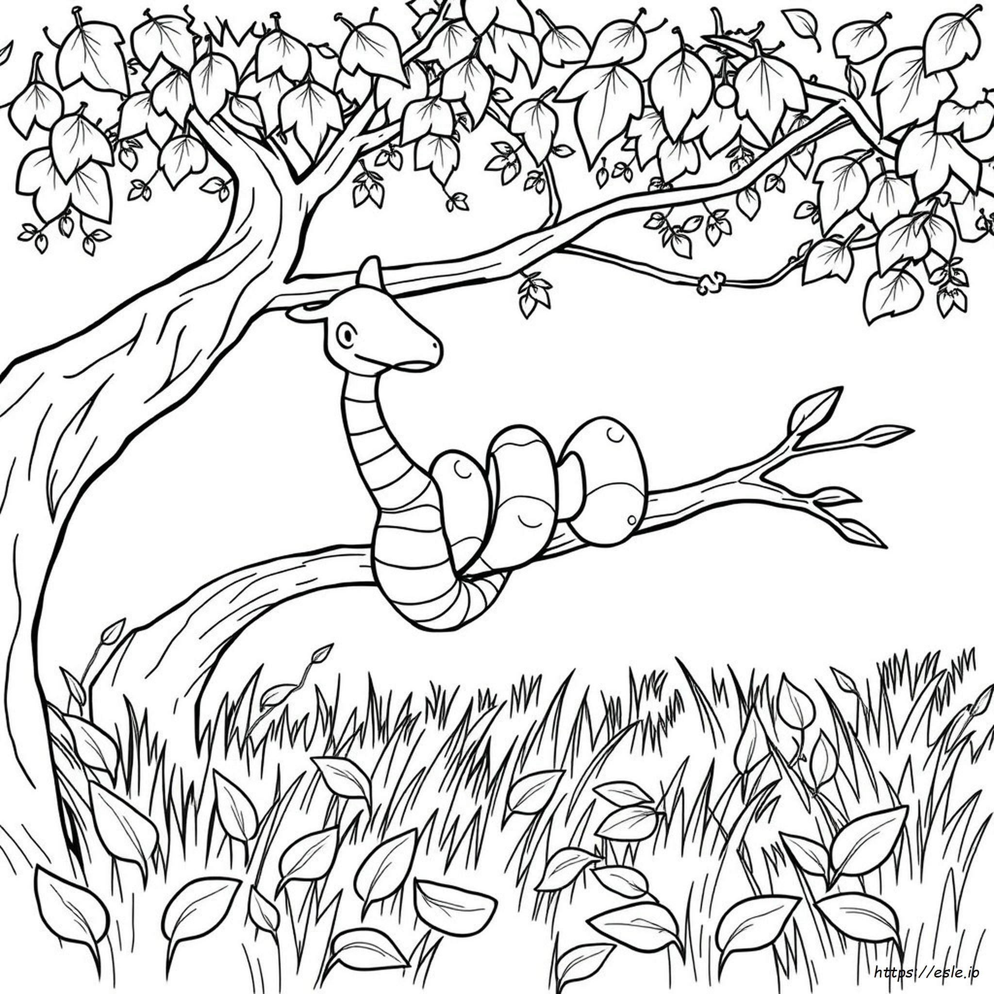 Arbok Pokemon Coloring Page