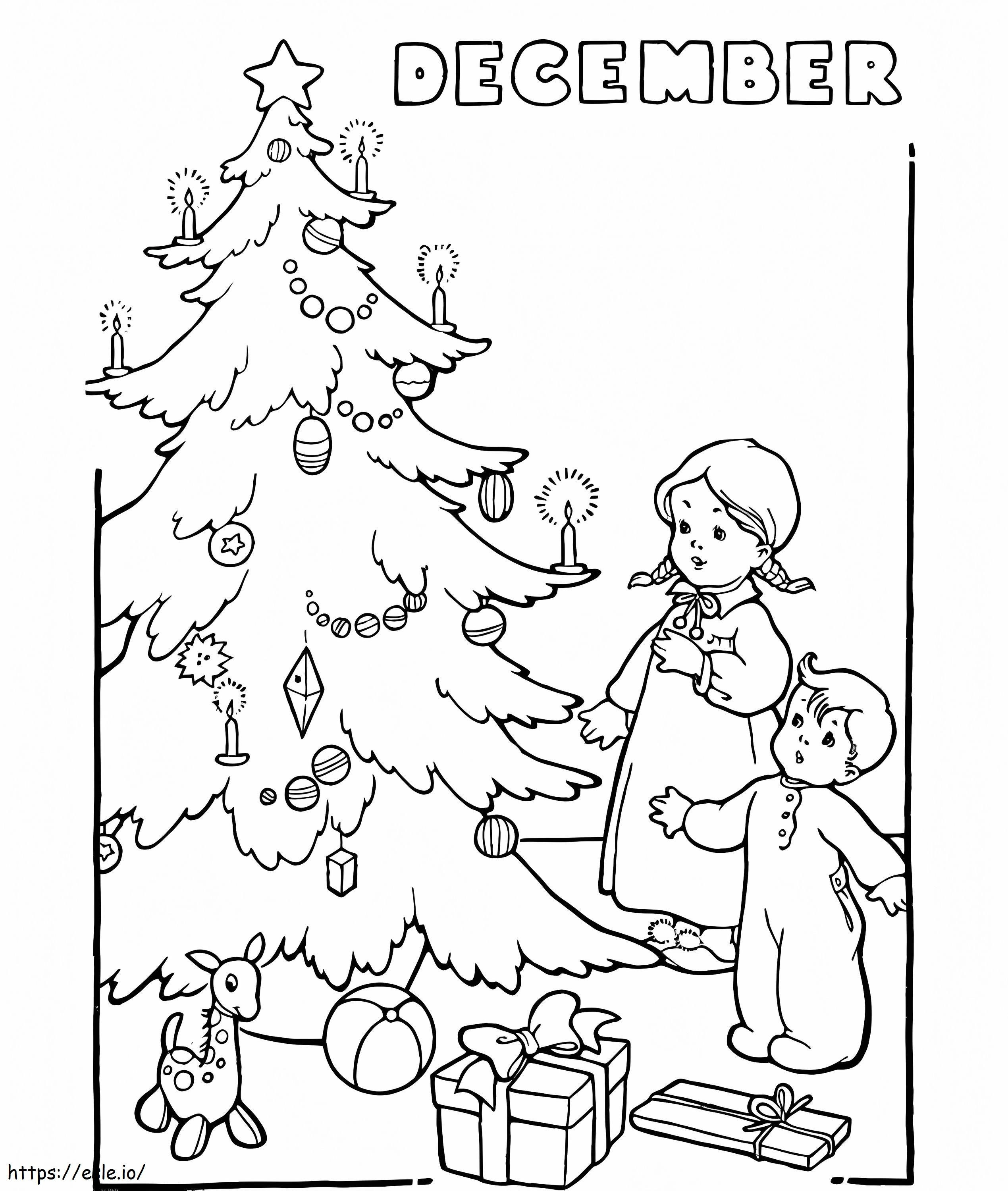 December 6 coloring page