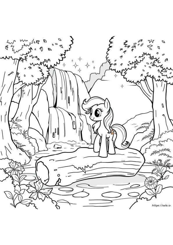My Little Pony Legenda Everfree Gambar Mewarnai