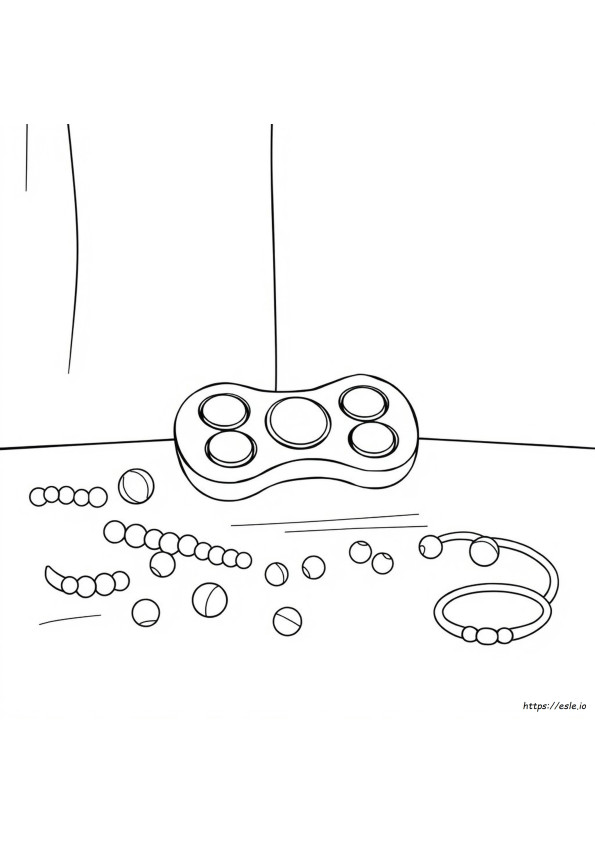 Halaman Mewarnai Fidget Dapat Dicetak
