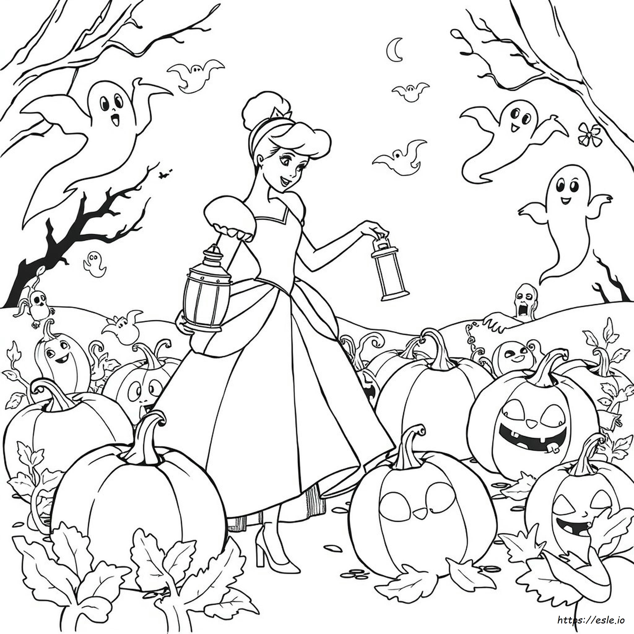Cenerentola Halloween Disegni Da Colorare