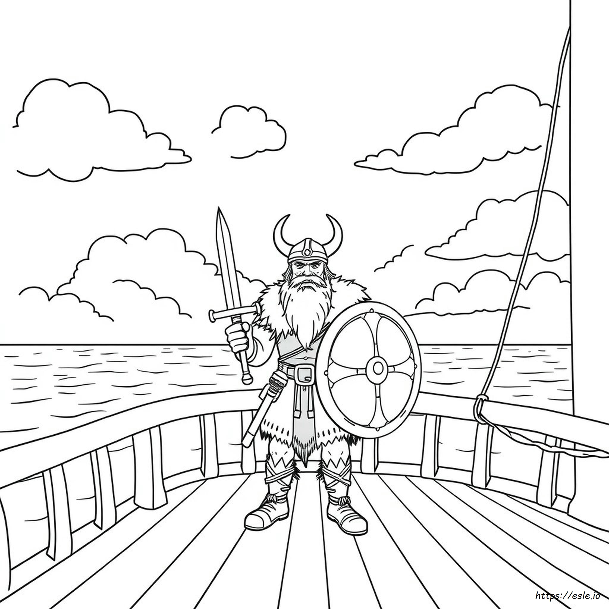 Viking Colouring Pages Printable