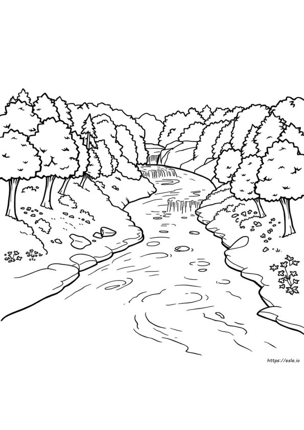 Fiume Da Colorare