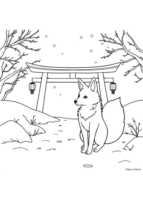 Kitsune Mewarnai