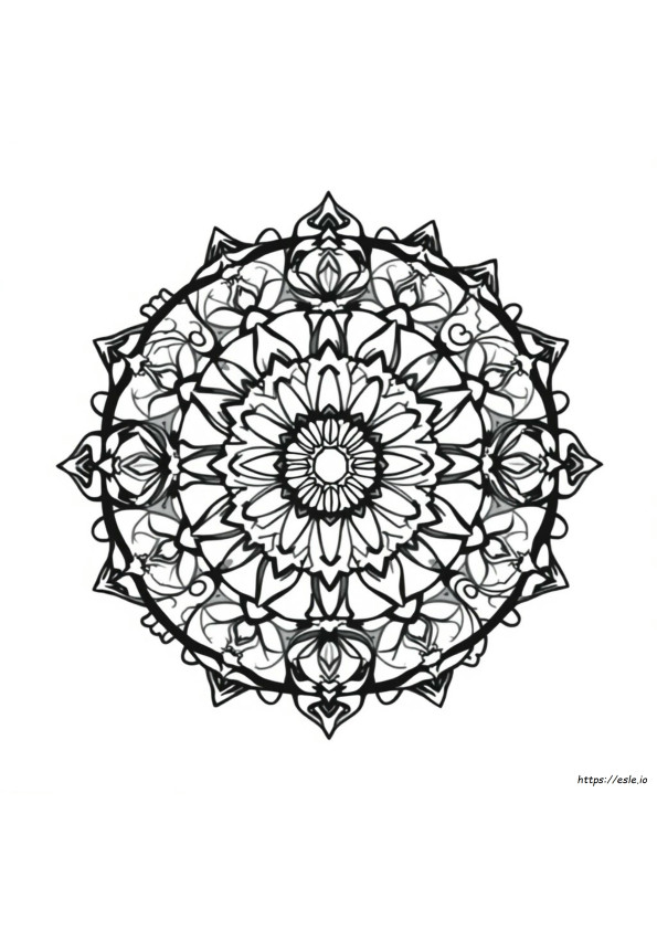Mandala Penghilang Stres Gambar Mewarnai Untuk Dewasa