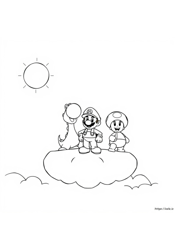 Pagini De Colorat Cu Mario Și Prietenii