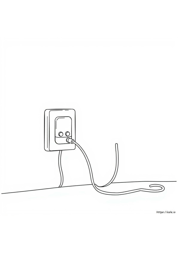 Electricidad Para Colorear Imprimible