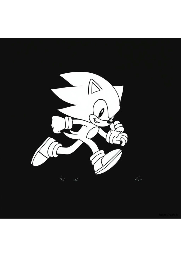 Sonic Black And White Coloring Pages