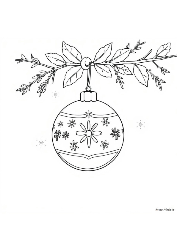 Large Ornament Coloring Page