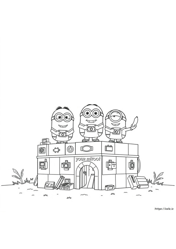 Lembar Mewarnai Mega Minion