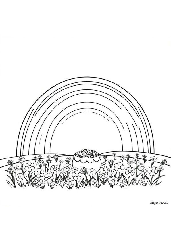Curcubeu Clipart De Colorat