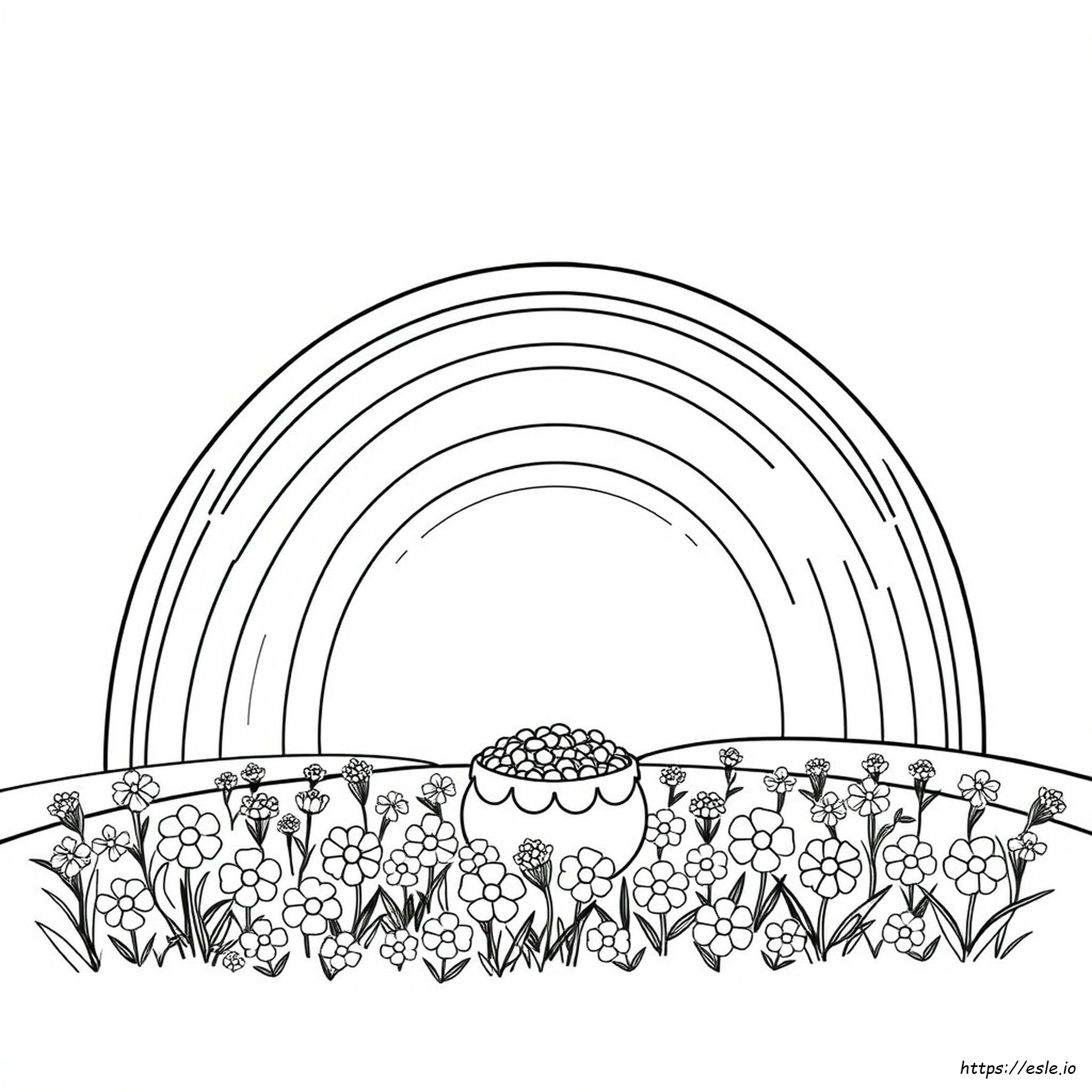 Regenbogen Clipart Ausmalbilder