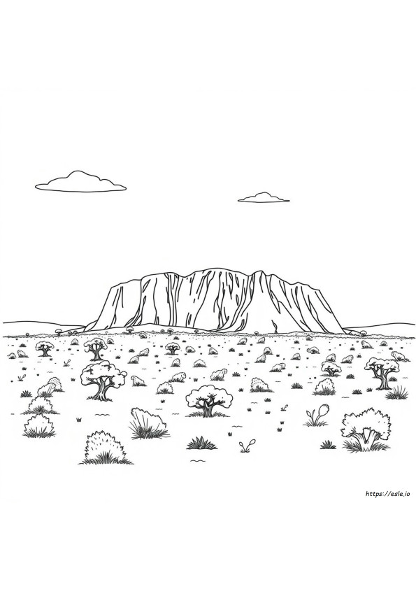 Uluru Ausmalbilder