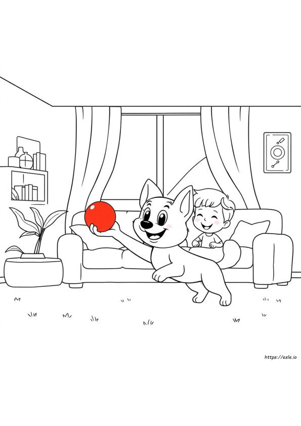 Cute Bluey Coloring Pages