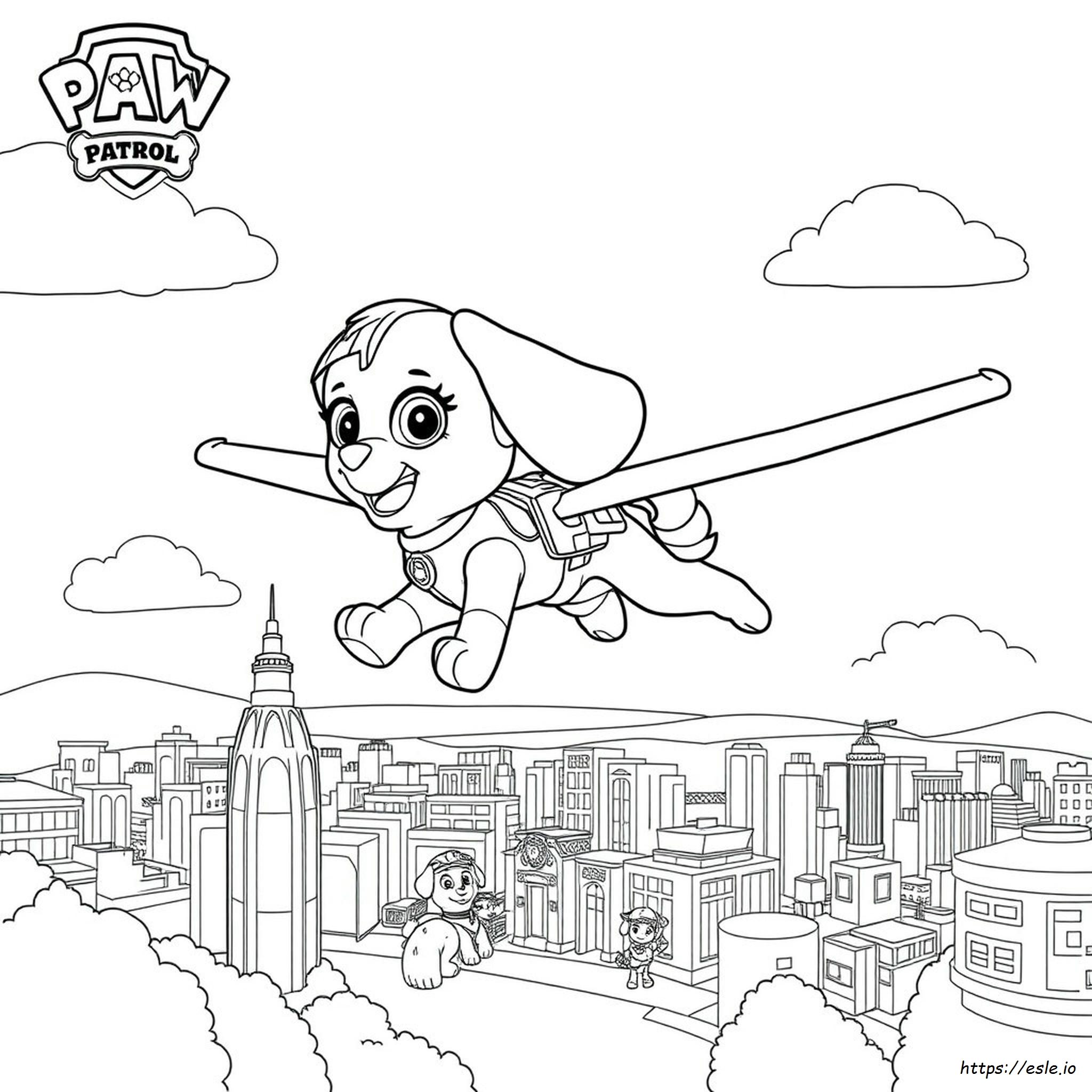 Dibujos De Paw Patrol Skye Para Colorear