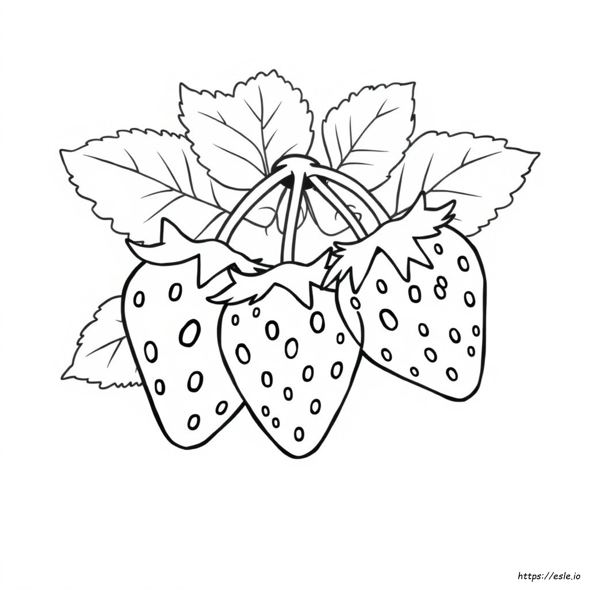 Coloring Strawberry Outline