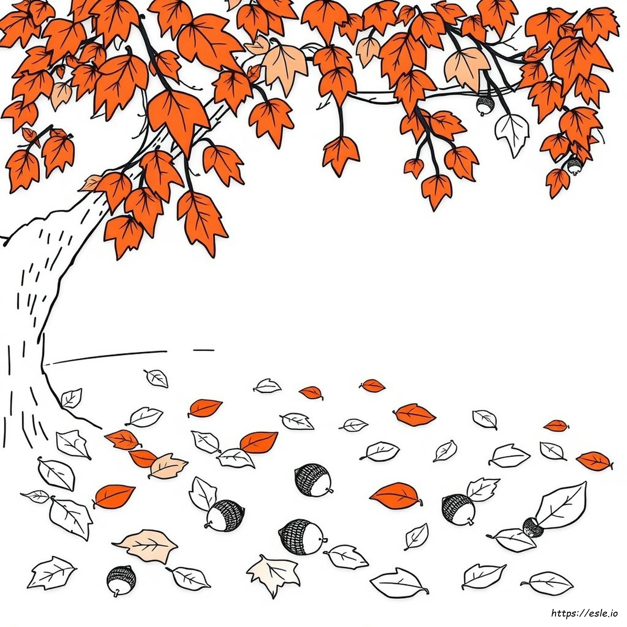 Disegni D'arte Autunnali Da Colorare