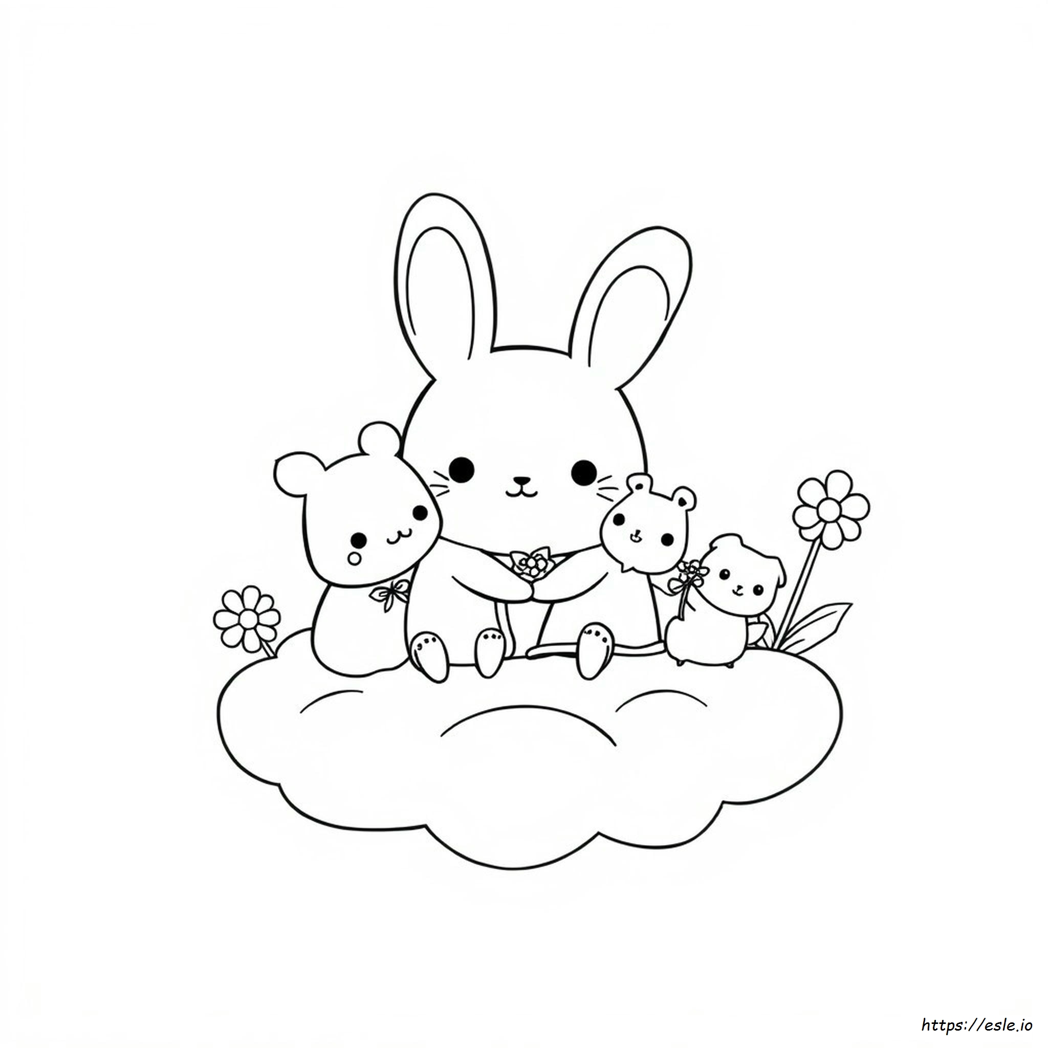 Famiglia Cinnamoroll Da Colorare