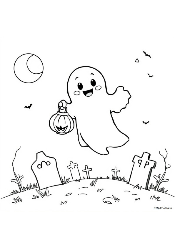 Gambar-Gambar Mewarnai Halloween Sederhana