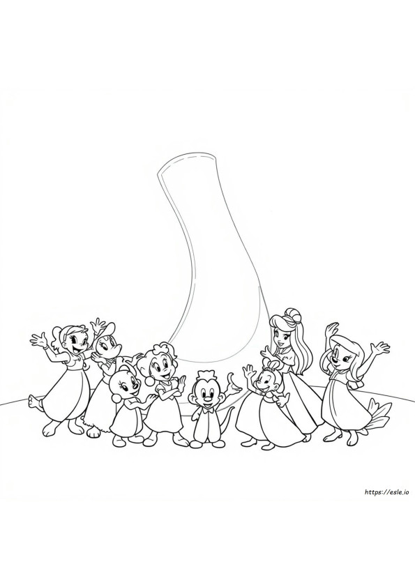 Gambar Mewarnai Disney Spirit