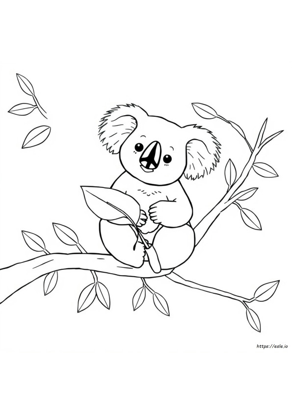 Koala Gambar Mewarnai Dapat Dicetak Gratis