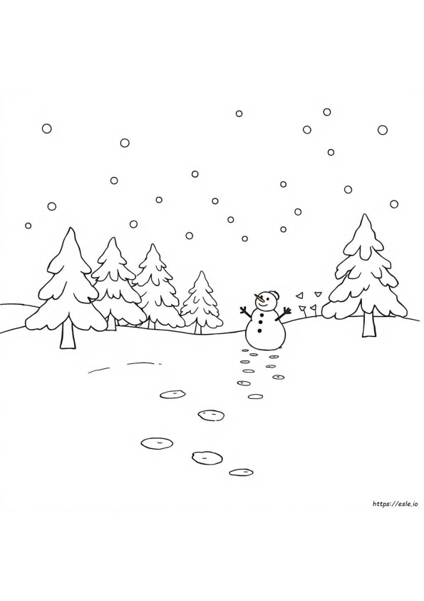 Paesaggi Invernali Da Colorare