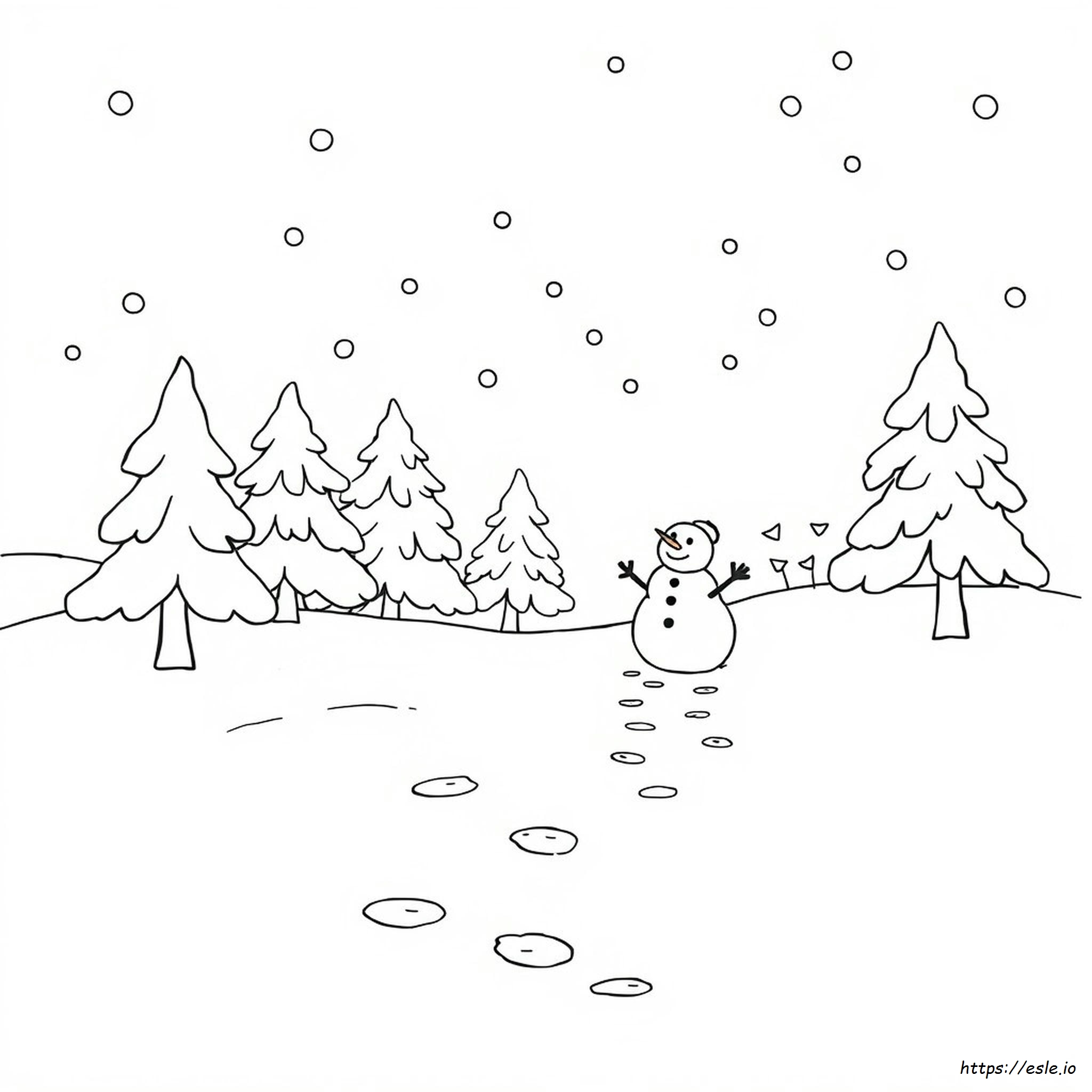 Paesaggi Invernali Da Colorare