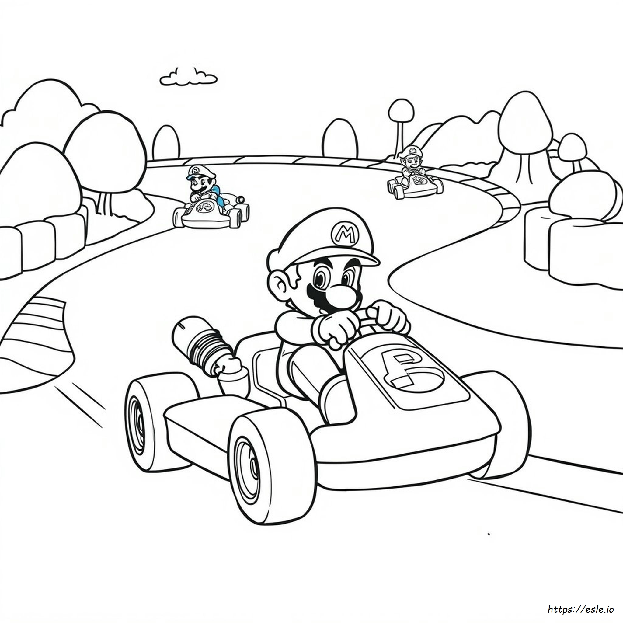 Mario Kart Coloring Pages
