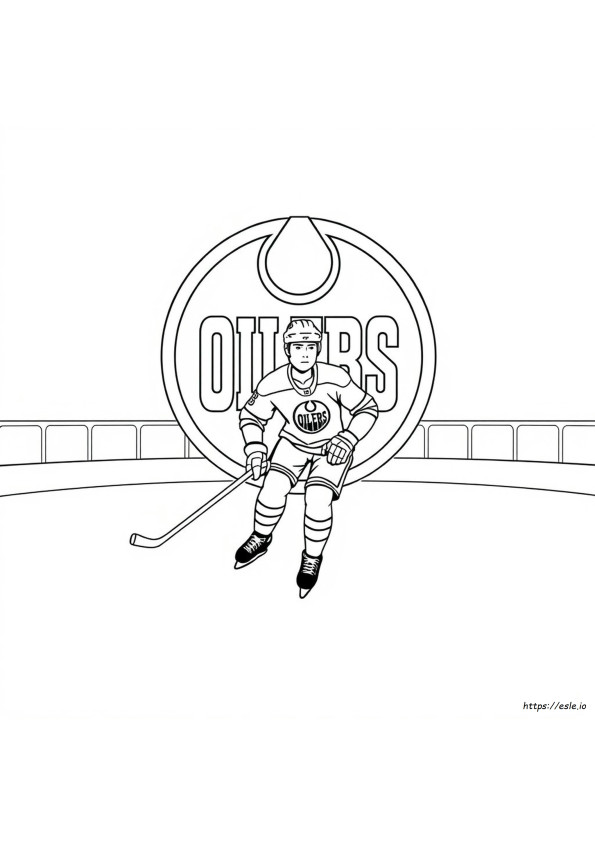 Edmonton Oilers Gambar Mewarnai