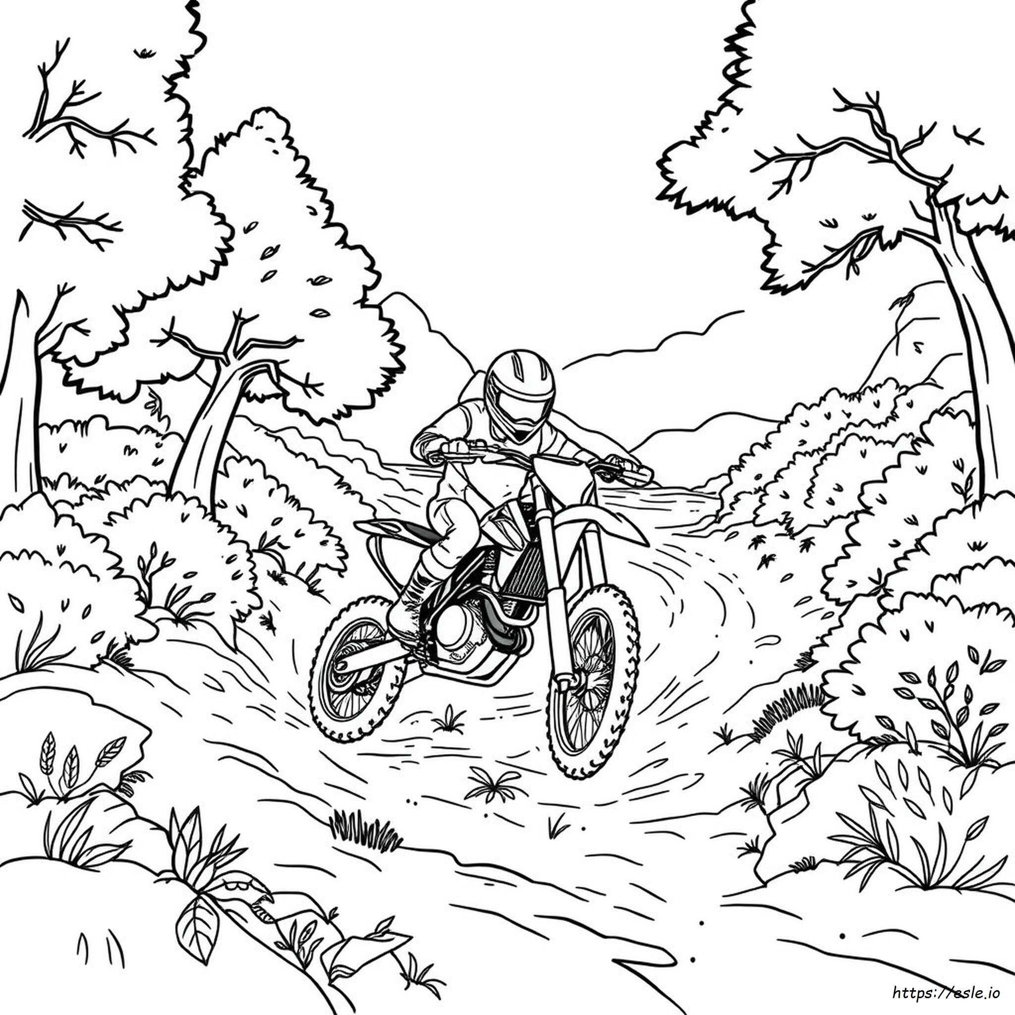 Printable Ktm Dirt Bike Coloring Pages