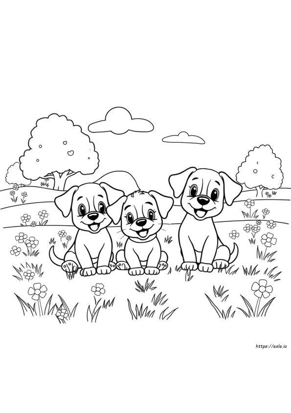 Mewarnai Gambar Anak Anjing Puppy Dog Pals