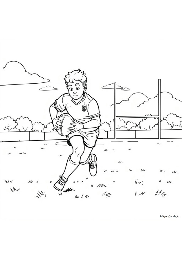 Gambar Mewarnai Rugbi